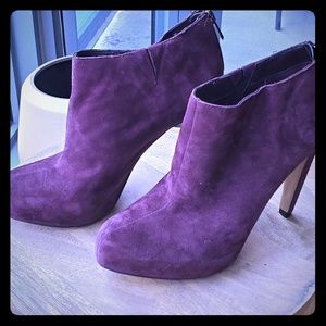 Sam Edelman Purple Suede Boots NWT